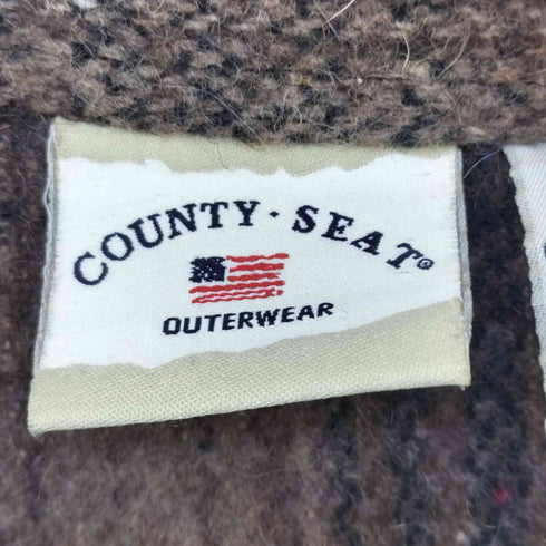 COUNTRY SEAT カントリー シート 90S ウール混 シャドーチャック柄 短丈 スイングトップ メンズ L