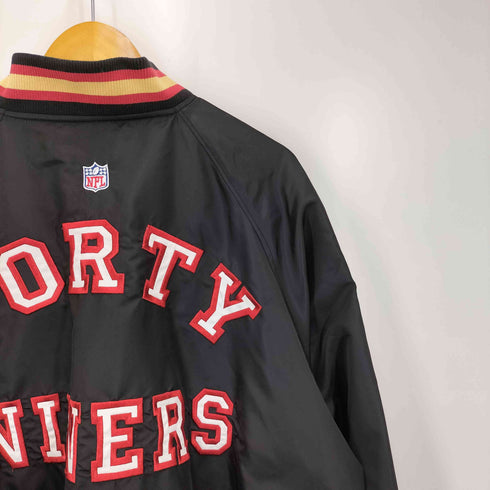 エヌエフエル NFL ロゴ 刺繍 スタジアム ジャンパー メンズ import:XL
