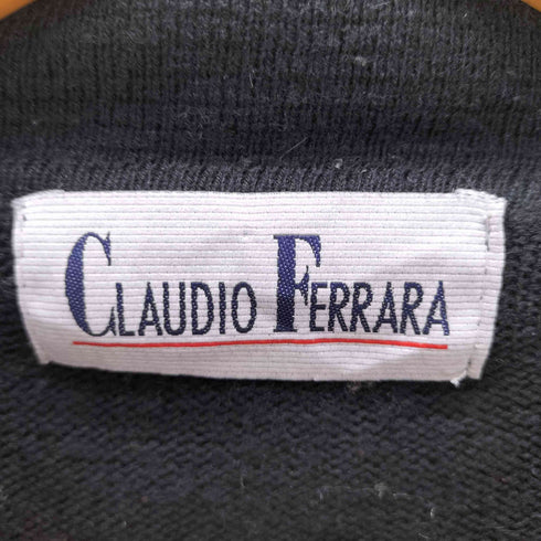 CLAUDIO FERRARA 3D ニット ポロシャツ メンズ