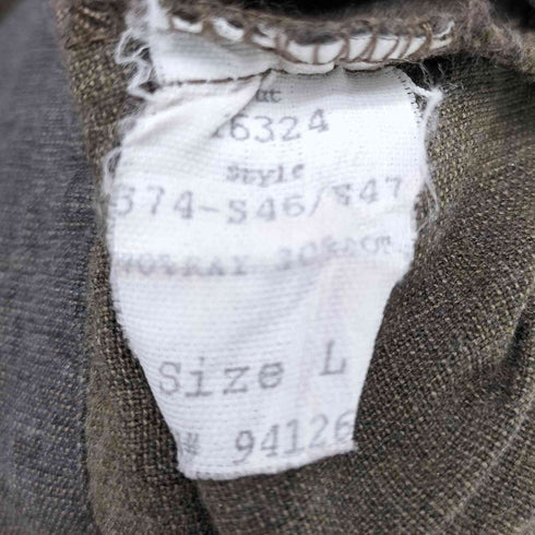 CP SHADES シーピーシェイズ 80-90S OLD USA製 RAYON 70% & Cotton レーヨン コットン ボックス シャツ 短丈 メンズ import:L