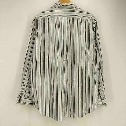 インターメッツォ INTERMEZZO ベロア ストライプ長袖シャツ メンズ import:XL