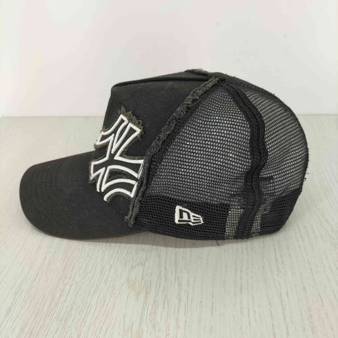 ニューエラ NEW ERA ダメージ加工 ロゴ刺繍 メッシュキャップ メンズ