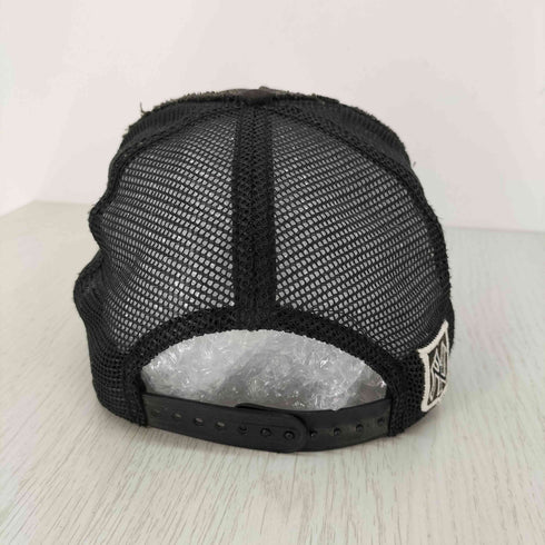 ニューエラ NEW ERA ダメージ加工 ロゴ刺繍 メッシュキャップ メンズ