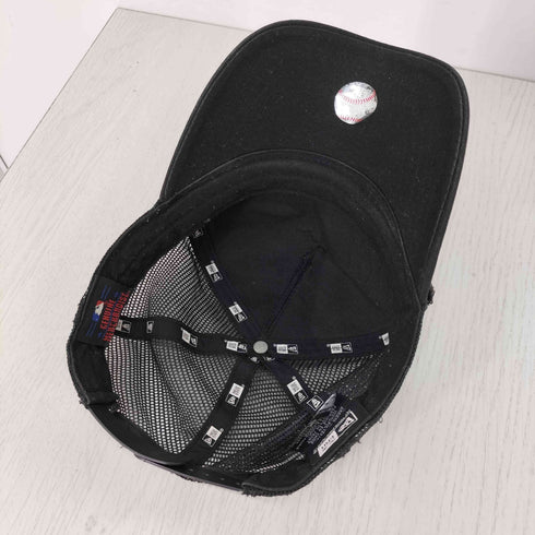 ニューエラ NEW ERA ダメージ加工 ロゴ刺繍 メッシュキャップ メンズ