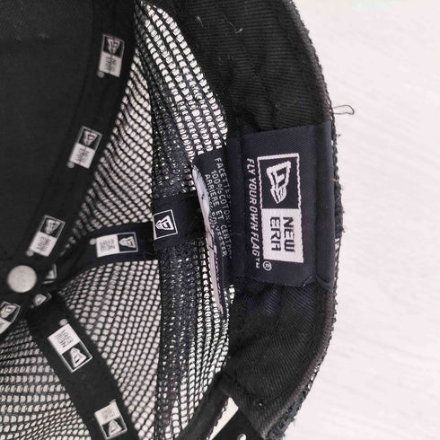ニューエラ NEW ERA ダメージ加工 ロゴ刺繍 メッシュキャップ メンズ