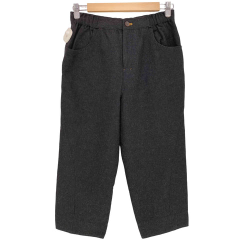 コットンハウスアヤ Cotton House Aya ウール混 ワイド クロップドパンツ レディース JPN:M