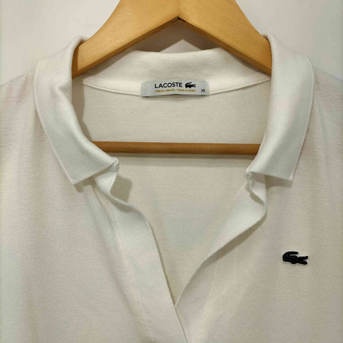 ラコステ LACOSTE スキッパー オープンカラー 半袖 ポロシャツ レディース JPN:38