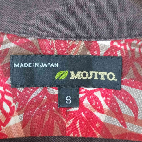 モヒート MOJITO リネン混 半袖 開襟シャツ メンズ JPN:S