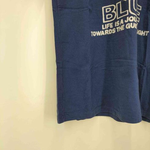 ブルーブルー BLUE BLUE シングルステッチ イカリ プリント 半袖 Tシャツ メンズ 2