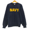 ソフィー SOFFE 00s NAVY プリント クルーネックスウェット メンズ import:S