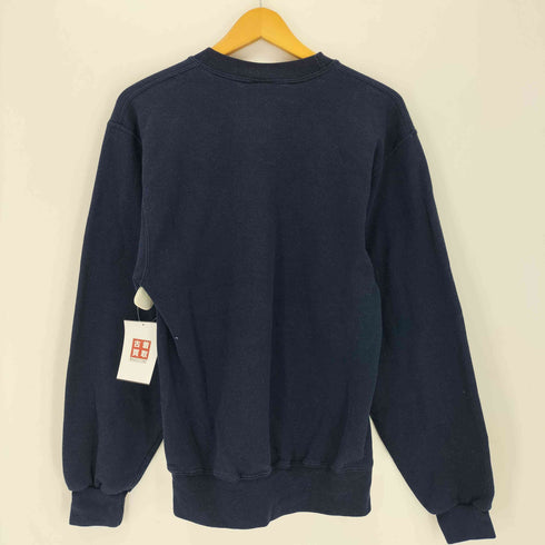 ソフィー SOFFE 00s NAVY プリント クルーネックスウェット メンズ import:S