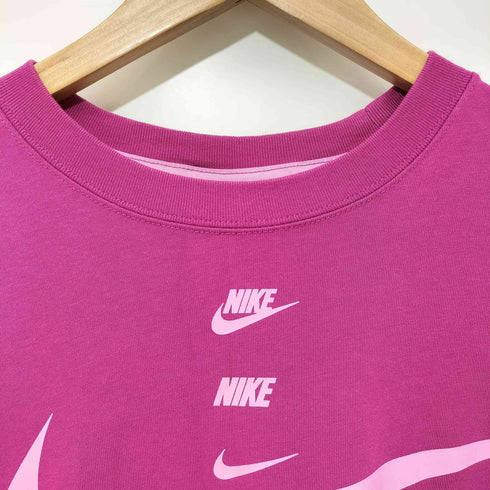 ナイキ NIKE スウォッシュ ロゴ プリント クロップド Tシャツ レディース JPN:M