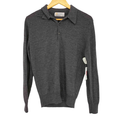 ジョンスメドレー JOHN SMEDLEY 90S MADE IN ENGLAND L/S ニットポロ メンズ import:S