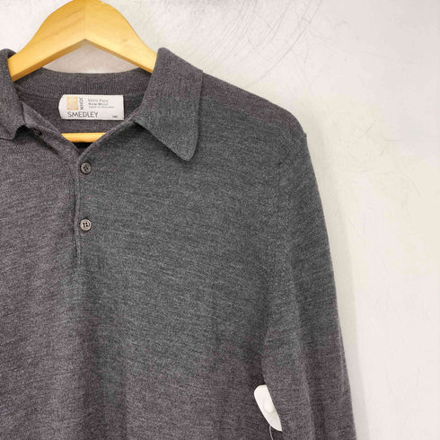 ジョンスメドレー JOHN SMEDLEY 90S MADE IN ENGLAND L/S ニットポロ メンズ import:S