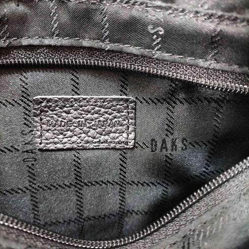 ダックス DAKS レザー切替 チェック ハンドバッグ レディース