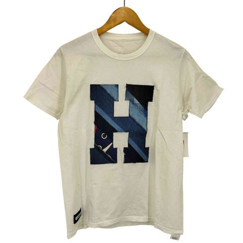 ハリウッドランチマーケット HOLLYWOOD RANCH MARKET H.R.REMAKE ロゴ ワッペン Tシャツ メンズ JPN:2