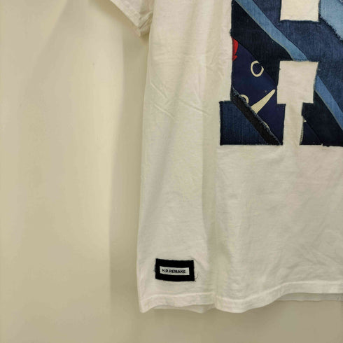 ハリウッドランチマーケット HOLLYWOOD RANCH MARKET H.R.REMAKE ロゴ ワッペン Tシャツ メンズ JPN:2