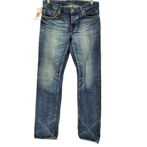 ヒステリックグラマー HYSTERIC GLAMOUR ピラミッドスタッズ付き ボタンフライデニム メンズ JPN:M