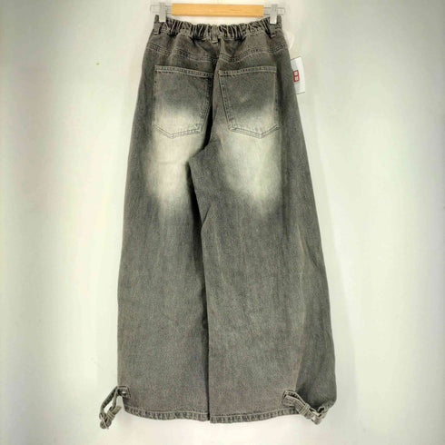 SPIELIO Vintage like foil print denim pants ヴィンテージライク箔プリントワイドデニムパンツ メンズ JPN:S