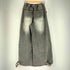 SPIELIO Vintage like foil print denim pants ヴィンテージライク箔プリントワイドデニムパンツ メンズ JPN:S
