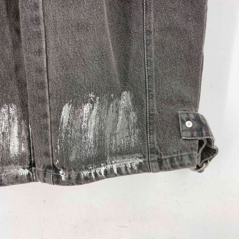 SPIELIO Vintage like foil print denim pants ヴィンテージライク箔プリントワイドデニムパンツ メンズ JPN:S
