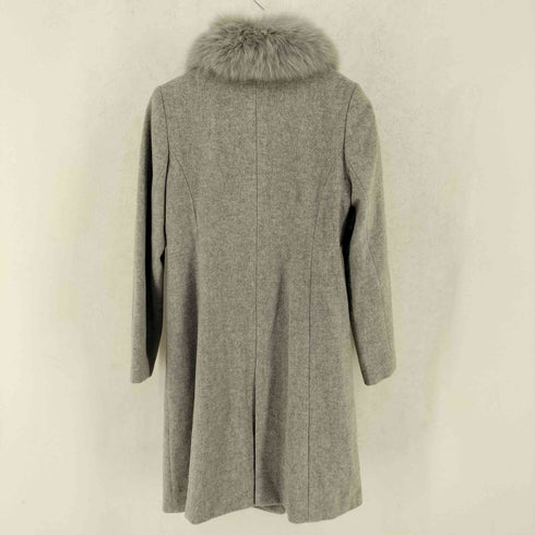 LAPEL GALLERY ANGOLA&WOOL fur アンゴラ混 襟ファー コート レディース JPN:4