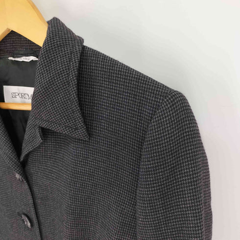 スポーツマックス SPORTMAX ウール混 千鳥格子 ジャケット & 千鳥格子 ストレート スラックス セットアップ レディース 40/40