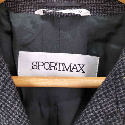 スポーツマックス SPORTMAX ウール混 千鳥格子 ジャケット & 千鳥格子 ストレート スラックス セットアップ レディース 40/40
