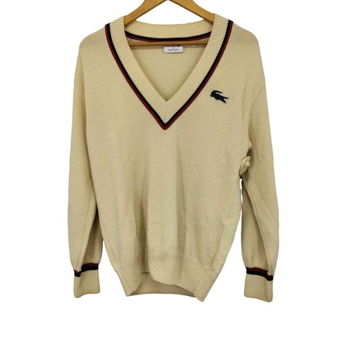 ラコステ LACOSTE MADE IN FRANCE オーガニックコットン Vネックセーター メンズ import:S
