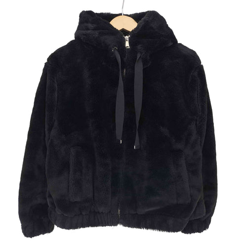 ザラ ZARA フェイクファー フーデッド ジャケット レディース import:S