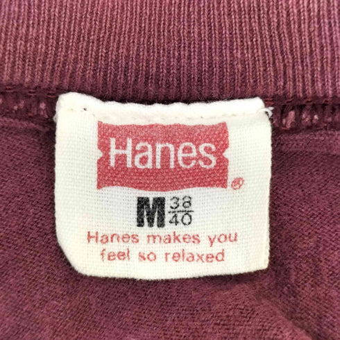ヘインズ Hanes 90-00S シングルステッチ ブランク 長袖 Tシャツ メンズ import:M