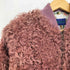 ケンゾーパリス KENZO PARIS 裏地花柄 パワーショルダー ジップアップ ファーブルゾン レディース