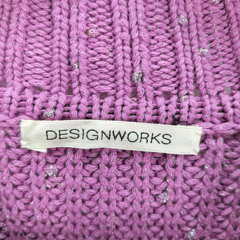デザインワークス DESIGNWORKS コットンラメショートプルオーバー レディース JPN:38