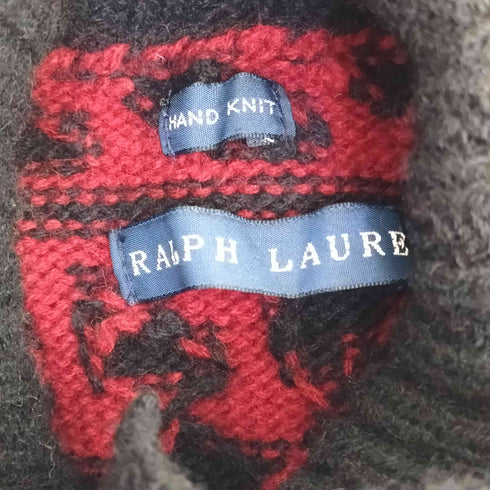 ラルフローレン RALPH LAUREN HAND KNIT ハンドニット トグルボタン ハイネック ウールニット レディース S