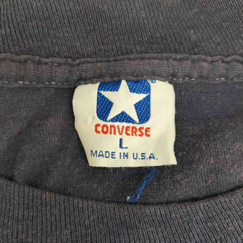 コンバース CONVERSE 80S USA製 フロントプリント 半袖Tシャツ メンズ import:L