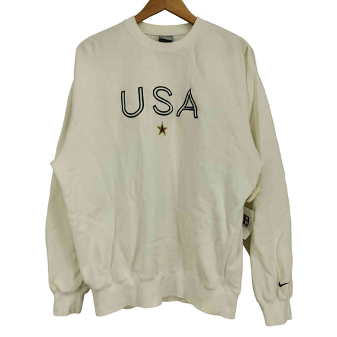 ナイキ NIKE 00S USAロゴ刺繍クルーネックスウェット メンズ import:XL