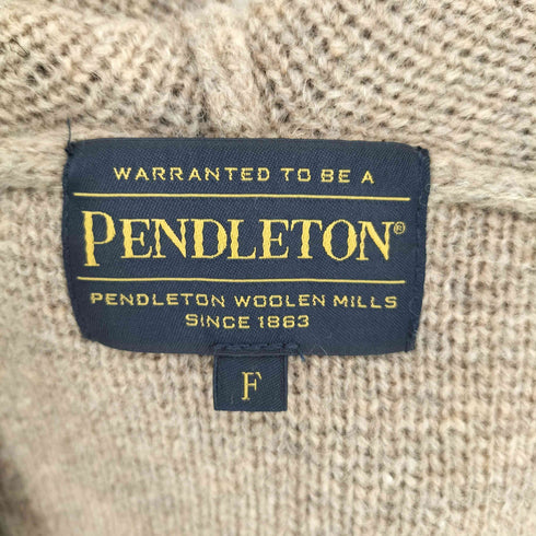 ペンドルトン PENDLETON フーデッド ニットロングカーディガン ガウンコート レディース FREE