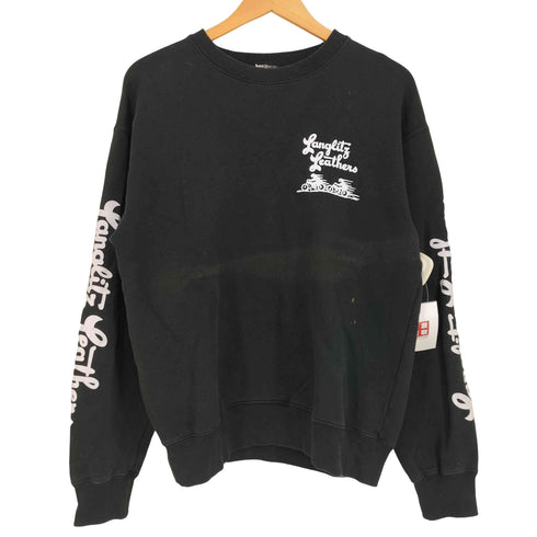 LANGLITZ LEATHERS ラングリッツレザーズ 両面 アーム プリント クルーネックスウェット メンズ import:M