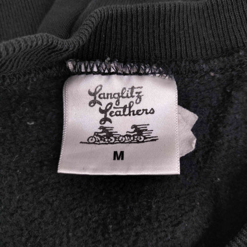 LANGLITZ LEATHERS ラングリッツレザーズ 両面 アーム プリント クルーネックスウェット メンズ import:M