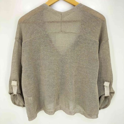 ビアズリー BEARDSLEY 24ss リネンショートカーディガン レディース FREE