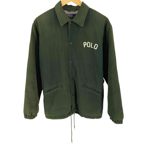ポロバイラルフローレン Polo by RALPH LAUREN 90s コットン ナイロン コーチジャケット メンズ S