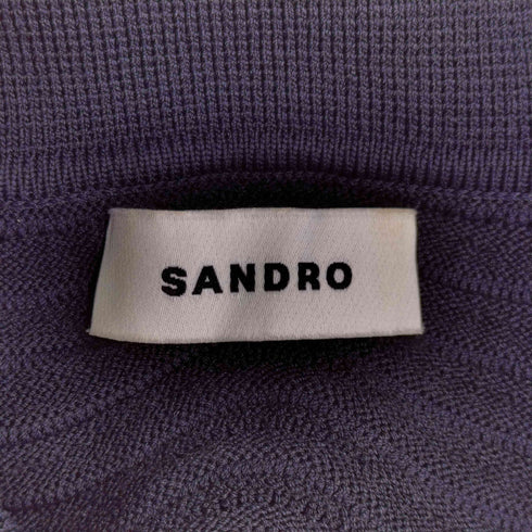 サンドロ sandro ボタンデザイン ポロニット レディース