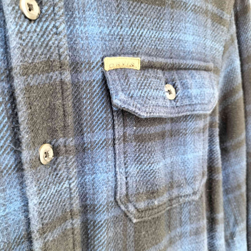 オービス ORVIS 90-00S シャドーチェック柄 ヘビーネル シャツ メンズ M