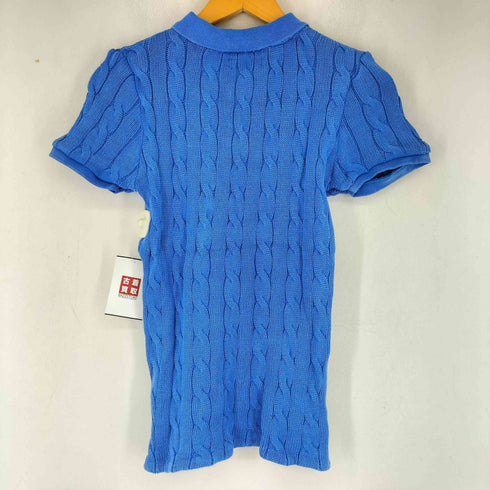 ポロバイラルフローレン Polo by RALPH LAUREN スモールポニー刺繍 半袖 ニットポロシャツ レディース JPN:M