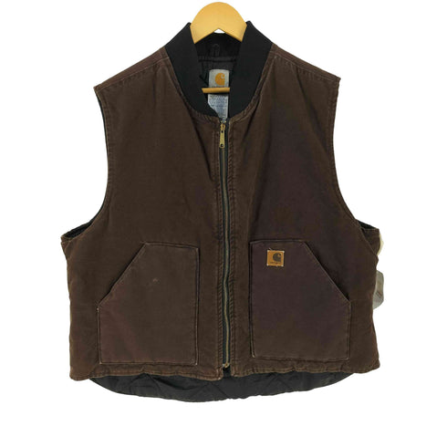 カーハート Carhartt 中綿 ダック地 ベスト メンズ 2XL