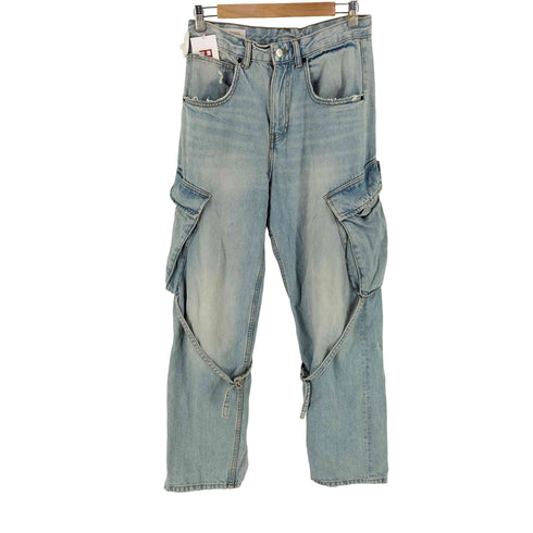 ザラ ZARA wide fit denim cargo メンズ 38
