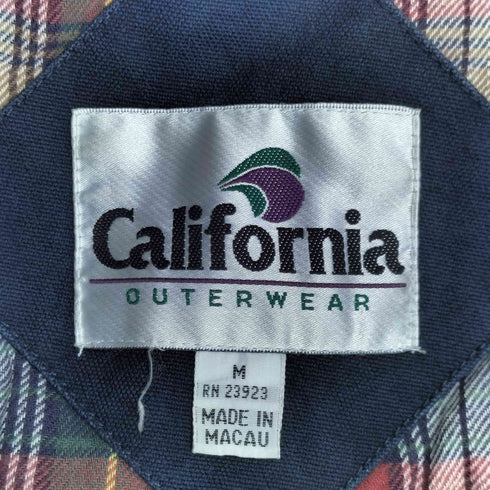 CALIFORNIA OUTERWEAR 90S 裏地チェック コーデュロイ襟 ジャケット メンズ import:M