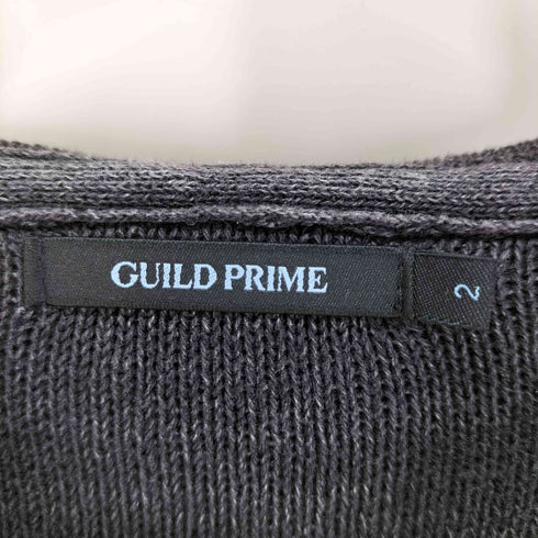 ギルドプライム GUILD PRIME 星 ダブルジップ ニットパーカー メンズ JPN:2