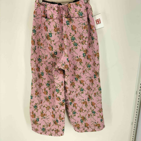 MUSUBORE 花柄 ジャガード ゴブラン ワイドパンツ レディース JPN:0