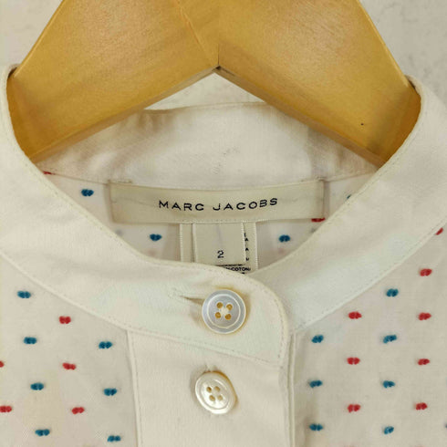 マークジェイコブス MARC JACOBS ドットデザイン ハーフボタン バンドカラー シャツ レディース 2